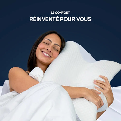 Oreiller Ergonomique Cervical – Dormez Mieux, Réveillez-Vous Plus Confortable