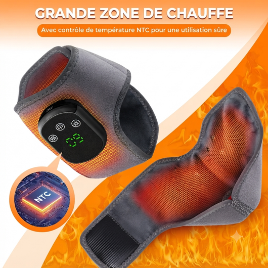 Masseur électrique de cheville et de pied, chauffage des vibrations du pied, attelle de Relaxation, ceinture, entorse des articulations plantaires, Support de cheville