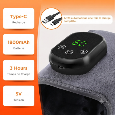 Masseur électrique de cheville et de pied, chauffage des vibrations du pied, attelle de Relaxation, ceinture, entorse des articulations plantaires, Support de cheville
