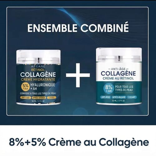 Duo Collagène & Rétinol – Soin Hydratant & Anti-Âge & Anti-rides