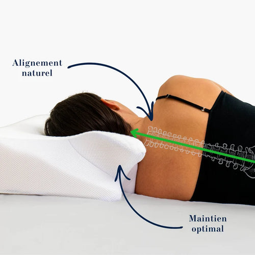 Oreiller Ergonomique Cervical – Dormez Mieux, Réveillez-Vous Plus Confortable