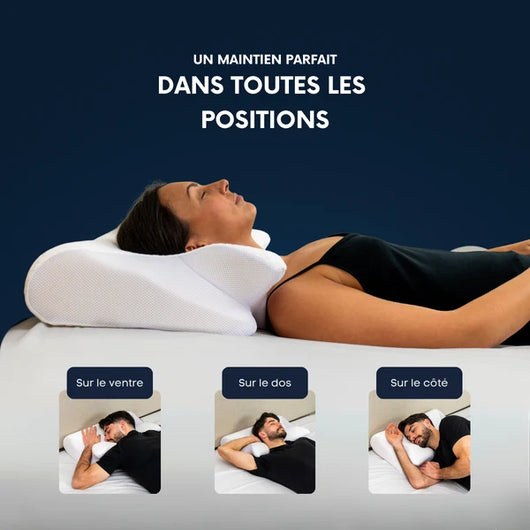Oreiller Ergonomique Cervical – Dormez Mieux, Réveillez-Vous Plus Confortable