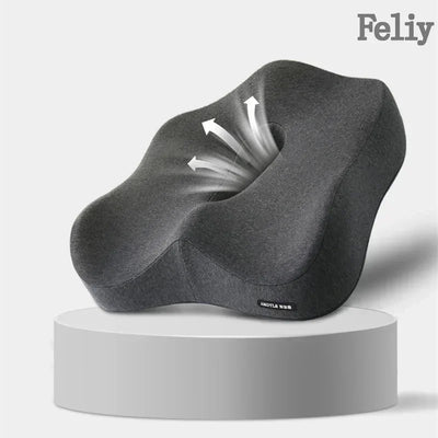 Coussin de Siège Ergonomique et Soutien Lombaire à Mémoire de Forme pour Bureau et voiture