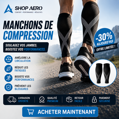 Manchons de Compression Elite-soutien Articulaire & Performance Musculaire Pour Genoux et Jambes